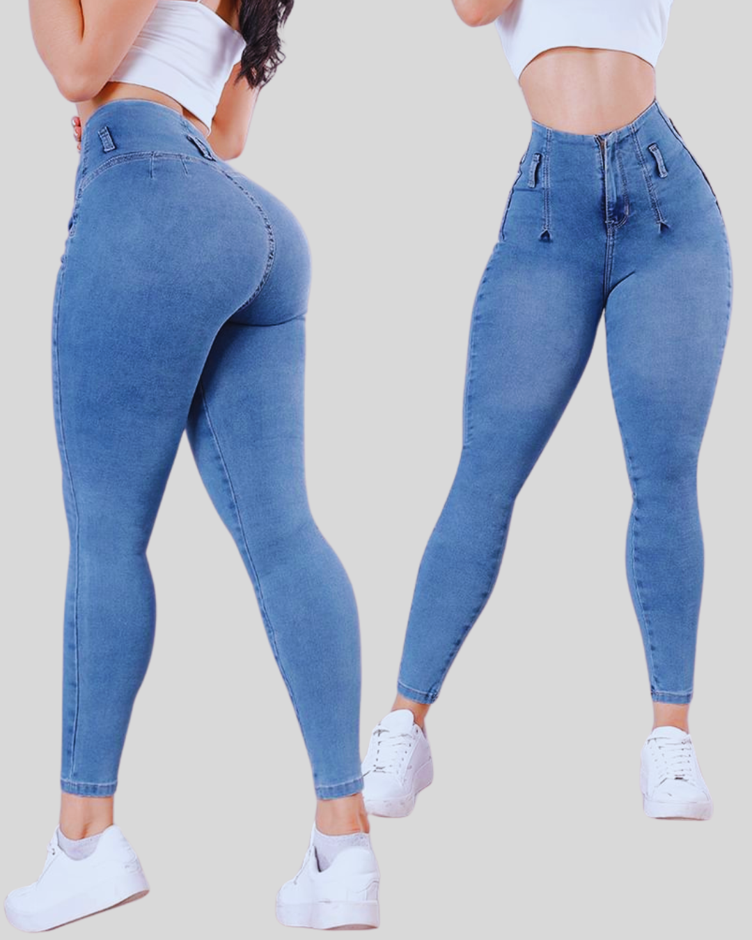 Blugi cu efect push-up care ridică fesele®